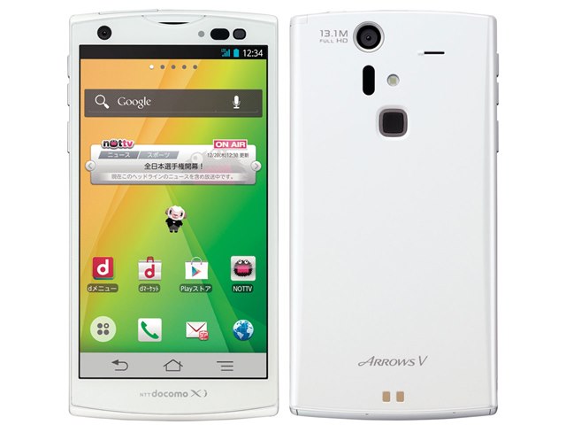 ARROWS V F-04E docomo [White]の製品画像 - 価格.com