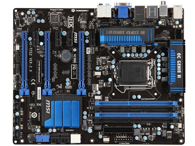 マザーボード MSI Z77A-G45 INTEL Core i-5 HyperX 8GB MSI Z77A-G45 INTEL Core i-5 HyperX 8GB