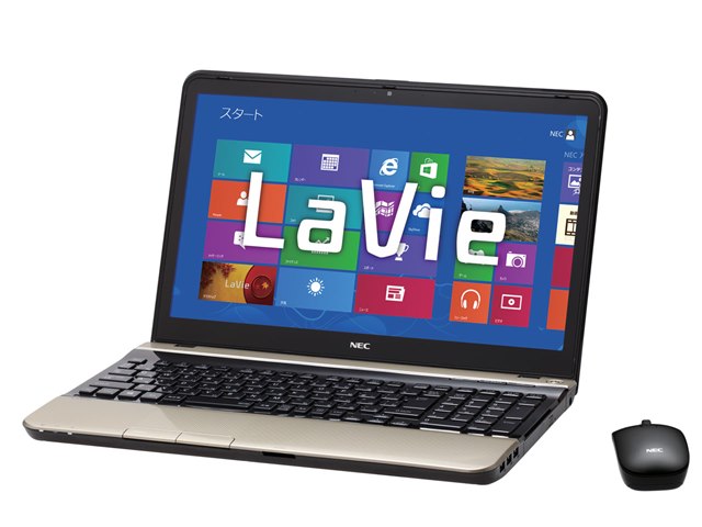 ゴールド ノートPC LS550ES6G 4GB 750G Blu-ray LaVie S LS550/JS6G PC-LS550JS6G [クロスゴールド]の製品画像