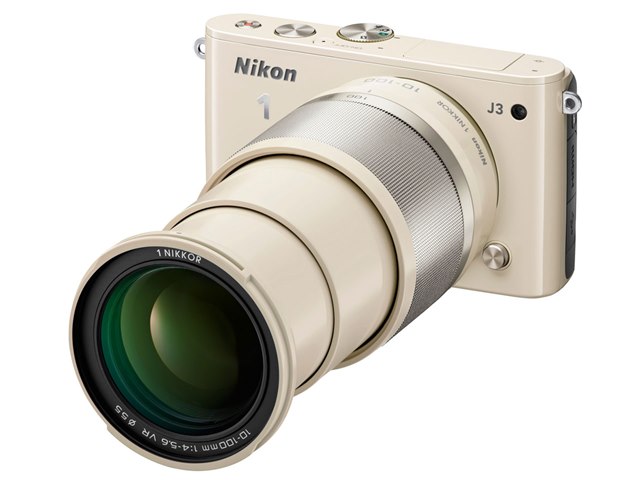 ミラーレス Nikon1 J3 小型10倍ズームキット ベージュ - その他