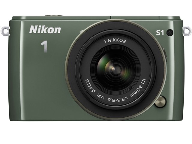 Nikon 1 S1 標準ズームレンズキット [カーキ]の製品画像 - 価格.com