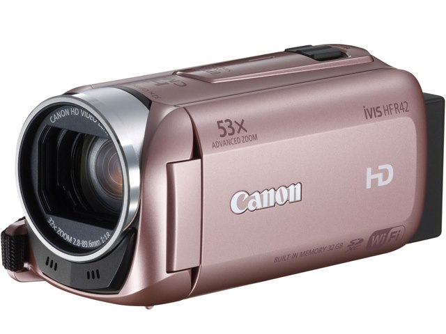 極美品　Canon キャノン　ビデオカメラ iVIS HF R42 ピンク iVIS HF R42 [ピンク]の製品画像 - 価格.com