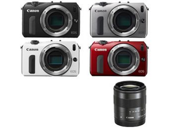 Canon EOS M レッド　18-55mmSTMレンズキット Canon EOS M レッド 18-55mmSTMレンズキット - メルカリ