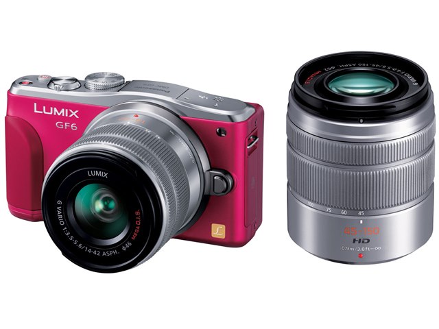 LUMIX DMC-GF6W-R ダブルズームレンズキット [レッド]の製品画像 