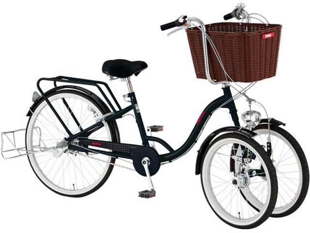 前カゴ三輪自転車 10508-01 [Black]の製品画像 - 価格.com