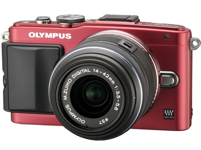 OLYMPUS PEN Lite E-PL6 レンズキット [レッド]の製品画像 - 価格.com
