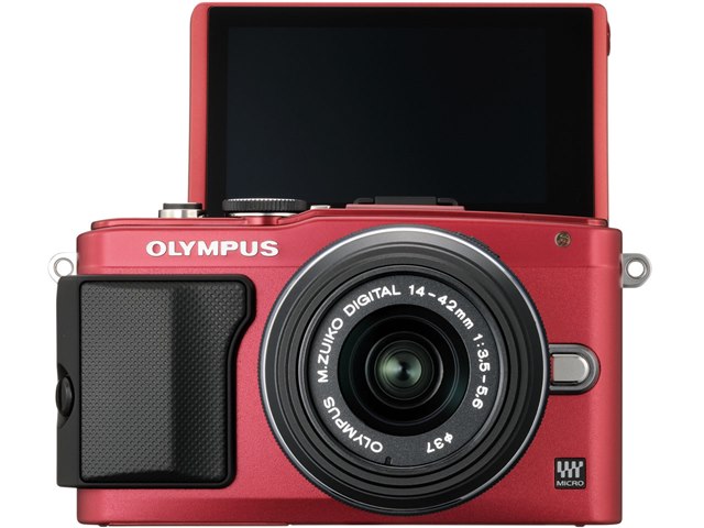 OLYMPUS PEN Lite E-PL6 レンズキット [レッド]の製品画像 - 価格.com