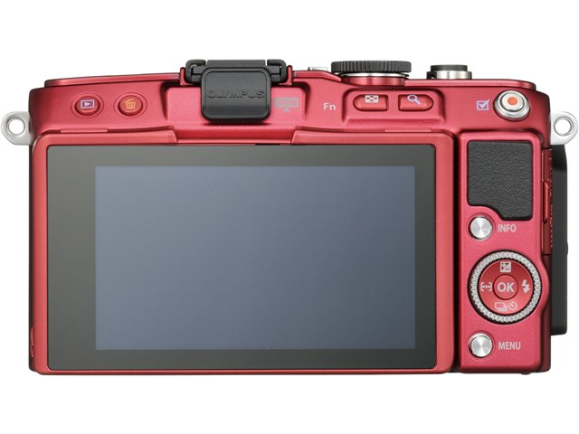 OLYMPUS PEN Lite E-PL6 レンズキット [レッド]の製品画像 - 価格.com