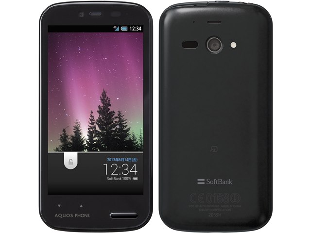 AQUOS PHONE ss 205SH ブラック SHARP シャープ AQUOS PHONE ss 205SH SoftBank [ブラック] (機種変更)の製品画像