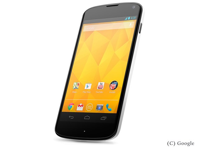 Nexus 4 LGE960 SIMフリー [ホワイト]の製品画像 - 価格.com