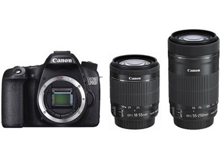 CANON EOS 70D レンズキット ショット数約600回 R0030 - カメラ