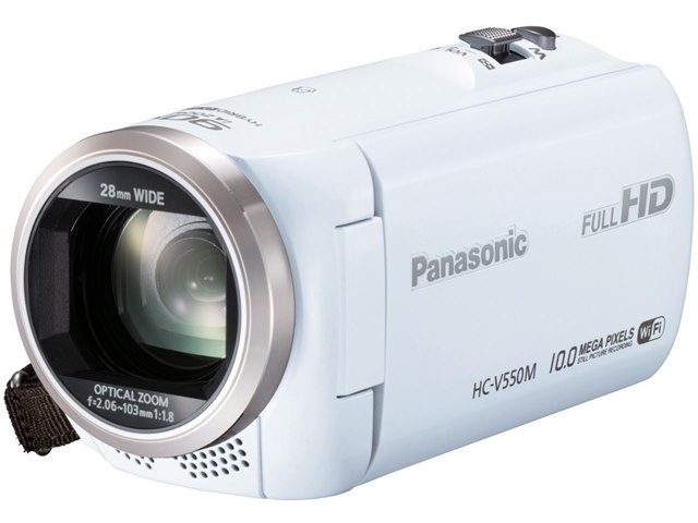 ＃【ジャンク品】Panasonic HC-V550M ビデオカメラ　ホワイト HC-V550M-W [ホワイト]の製品画像 - 価格.com
