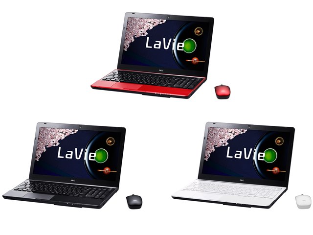 ノートPC NECのノートパソコン、LaVie Sシリーズ（PC-LS700RSW）