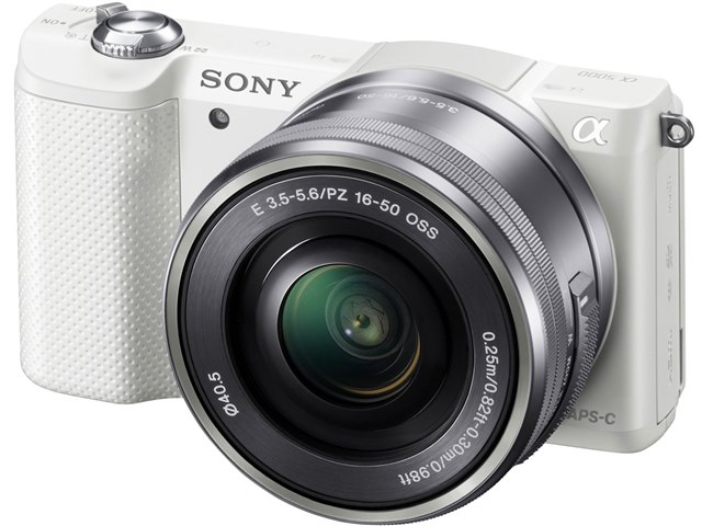 【美品・動作確認済】Sony α5000 ホワイト パワーズームレンズキット α5000 ILCE-5000L パワーズームレンズキット [ホワイト]の製品画像