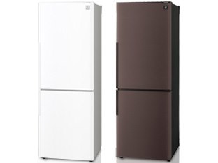 シャープ 冷蔵庫 おしゃれ SHARP SJ-PD27Y-T ブラウン 270L 2ドア