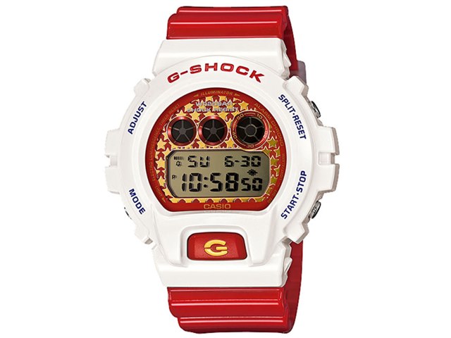 G-SHOCK DW-6900SC-7JF ホワイト/レッド G-SHOCK クレイジーカラーズ DW-6900SC-7DR [海外モデル]の製品画像