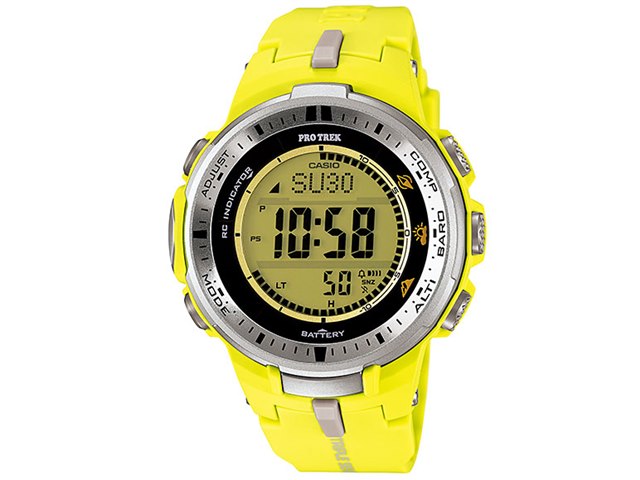 【希少】　カシオ　プロトレック　イエロー　PRW-3000 ソーラー プロトレック トリプルセンサー タフソーラー PRW-3000-9BJFの製品画像