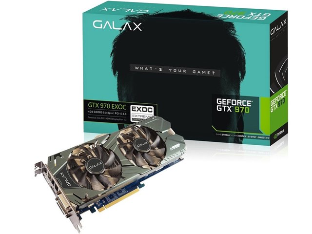GALAX GF PGTX970-EXOC/4GD5 [PCIExp 4GB]の製品画像 - 価格.com