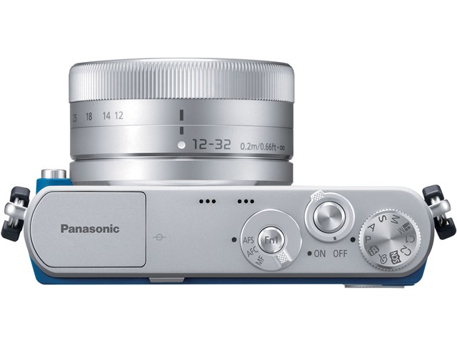 カメラパナソニック デジタル一眼カメラ  LUMIX DMC-GM1SK  ブルー