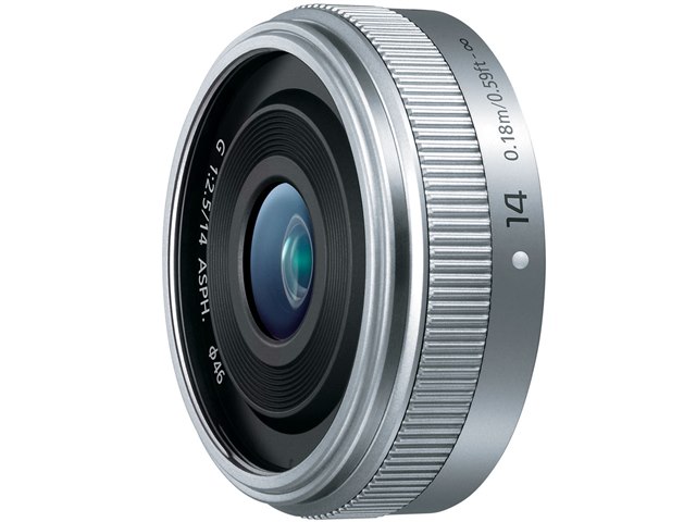 パナソニック Gカメラレンズ H-H014 14mm f2.5 シルバー LUMIX G 14mm/F2.5 II ASPH. H-H014A-S [シルバー]の製品画像 - 価格.com