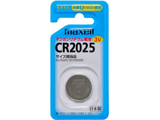 リチウムコイン電池 1個パック CR2025 1BSの製品画像 - 価格.com