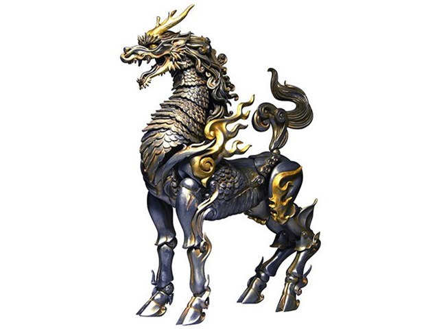 KT-001 竹谷式自在置物 麒麟 鉄錆地調版の製品画像 - 価格.com