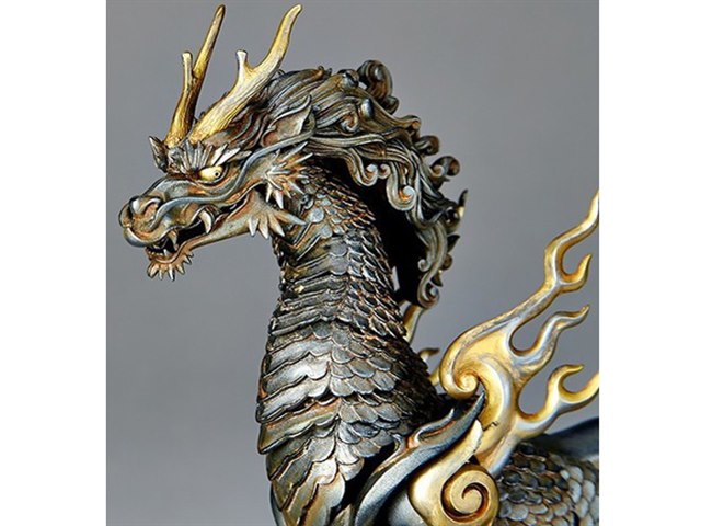 KT-001 竹谷式自在置物 麒麟 鉄錆地調版の製品画像 - 価格.com