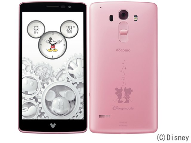 直送便即落/即発!!超美品 DM-01G Disney Mobile ホワイト Android