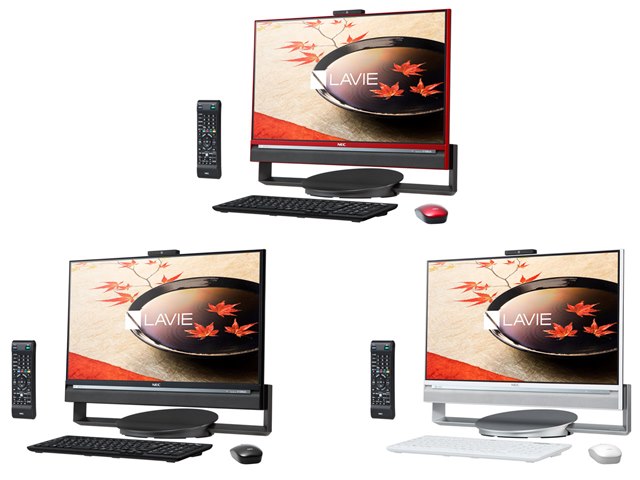 LAVIE Desk All-in-one DA770/CAR PC-DA770CAR [クランベリーレッド]の
