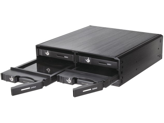 5インチベイにまとめるラック SATA 6G(4台タイプ) CMRK-S4S6Gの製品