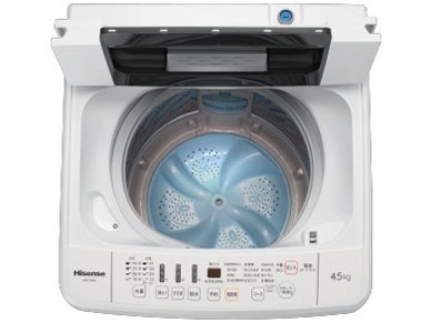 Hisense  洗濯機　HW-T45A HW-T45A 全自動洗濯機 [洗濯4.5kg /乾燥機能無 /上開き] 【お届け地域