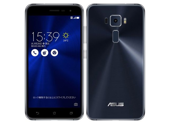 ZenFone 3 ZE520KL-BK32S3 SIMフリー [サファイアブラック]の製品画像