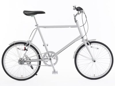 20型クロモリ自転車コンパクトタイプ 泥除け付き 76281863 [グレー]の製品画像 - 価格.com