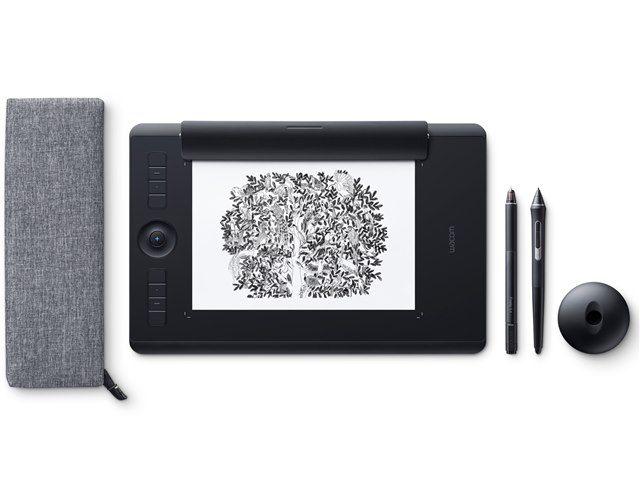 液タブ・ペンタブ Wacom IntuosProPaperEditionPTH-660/K1-DX Intuos Pro Paper Edition Medium PTH-660/K1 [ブラック]の製品画像
