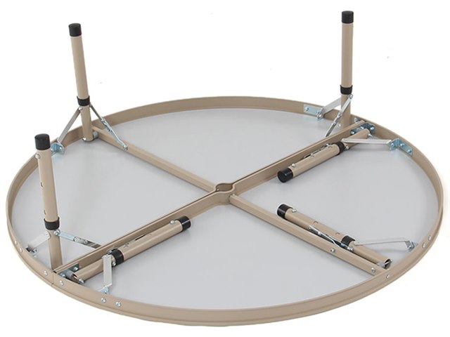 ワンポールテントテーブル TB6-487 [ブラウン/ベージュ]の製品画像