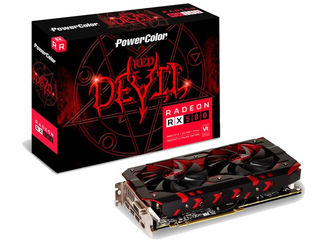 PowerColor Red Devil Radeon RX 580 8GB GDDR5 AXRX 580 8GBD5-3DH/OC