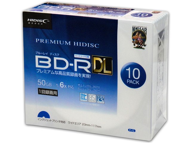 Hdvbr50rp10sc R Dl 6倍速 10枚組 の製品画像 価格 Com