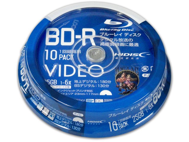 Vvvbr25jp10 R 6倍速 10枚組 の製品画像 価格 Com