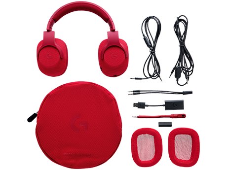 Logicool G433 Wired 7.1 Surround Gaming Headset G433RD [レッド]の