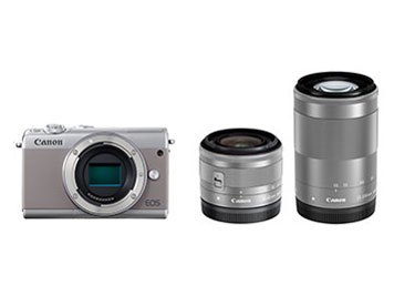 EOS M100 ダブルズームキット [グレー]の製品画像 - 価格.com