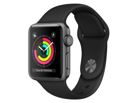 Apple Watch Series 3 GPSモデル 38mm MQKV2J/A [ブラックスポーツ