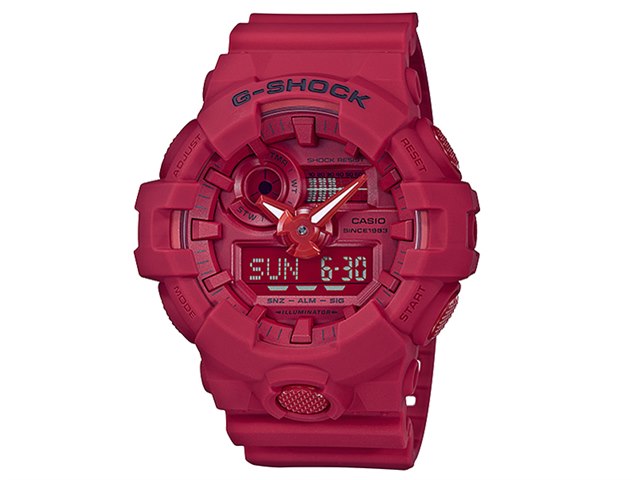 G-SHOCK CASIO 35周年記念　GA-735C レッド G-SHOCK 35周年記念モデル レッドアウト GA-735C-4AJRの製品画像