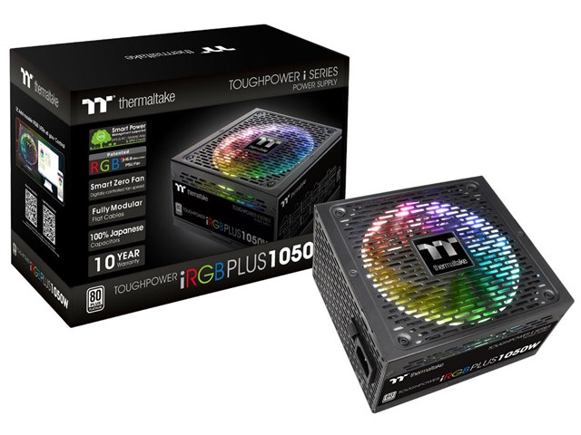 電源ユニット Thermaltake Toughpower iRGB Plus 1050W Thermaltake Toughpower iRGB PLUS 1050W PLATINUM PS-TPI-1050F2FDPJ