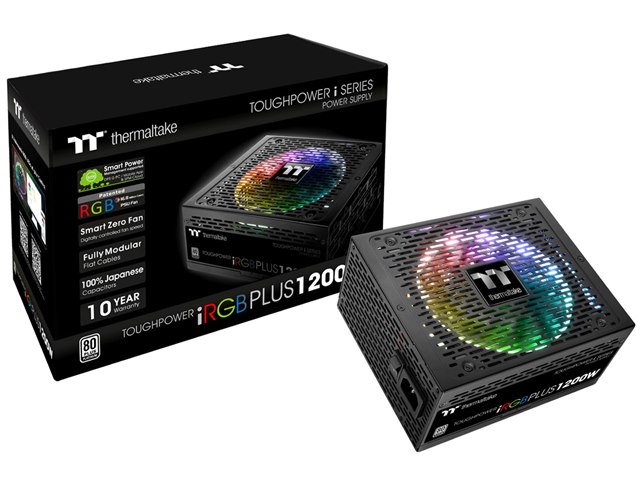 電源ユニット Thermaltake Toughpower iRGB Plus 1200W Toughpower iRGB PLUS 1200W Platinum - TT Premium Edition