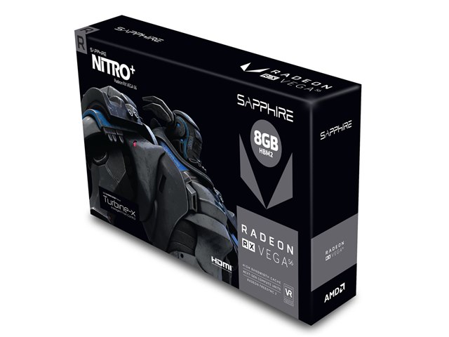 SAPPHIRE NITRO+ RADEON RX VEGA 56 8G HBM2 [PCIExp 8GB]の製品画像