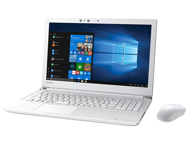 ノートパソコン　東芝　Toshiba T552/58HW オフィス dynabook ダイナブック ホワイト dynabook T552 T552/58GW PT55258GBHW [リュクスホワイト]の製品画像