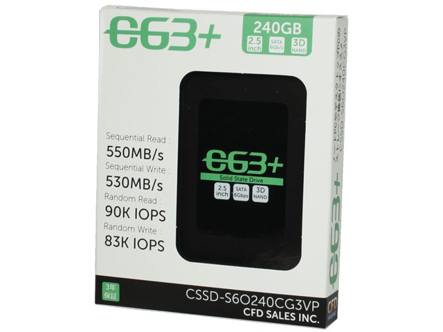 CFD CSSD-S6O240CG3VP SSD 240GB 本体 CSSD-S6O240CG3VPの製品画像 - 価格.com
