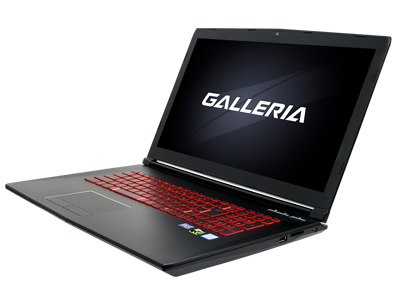 GALLERIA GCF1050TNF i7-8750H/8GB/GTX1050Ti/SSD250GB+HDD1TB 搭載