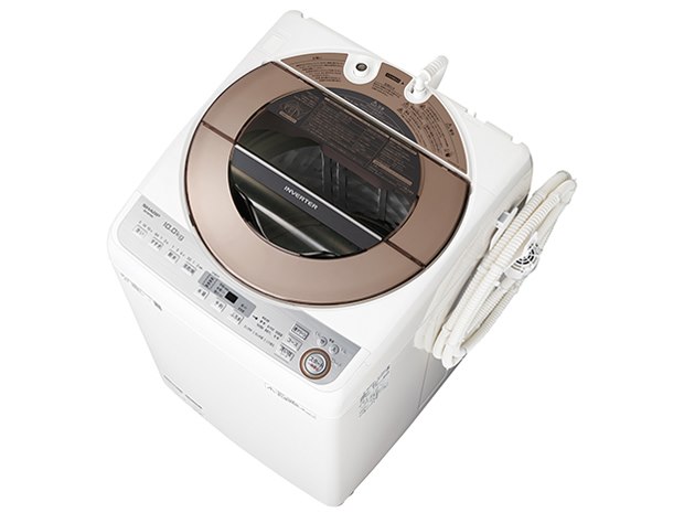 SHARP縦型洗濯機10kg 53L ES-GV10C ヨドバシ.com - シャープ SHARP 全自動洗濯機 (10.0kg) ブラウン系 ES