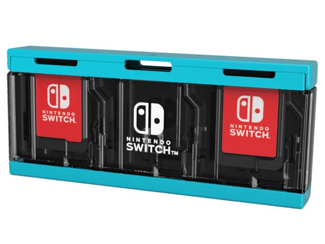 プッシュカードケース6 for Nintendo Switch NSW-127 [ネオンブルー]の